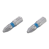 Комплект отверточных насадок Intertool VT-0221 PZ2 1/4"x25мм S2 2шт STORM