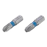 Комплект отверточных насадок Intertool VT-0222 PZ3 1/4"x25мм S2 2шт STORM                           
