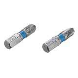 Комплект отверточных насадок Intertool VT-0222 PZ3 1/4"x25мм S2 2шт STORM                           