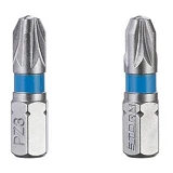 Комплект отверточных насадок Intertool VT-0222 PZ3 1/4"x25мм S2 2шт STORM                           