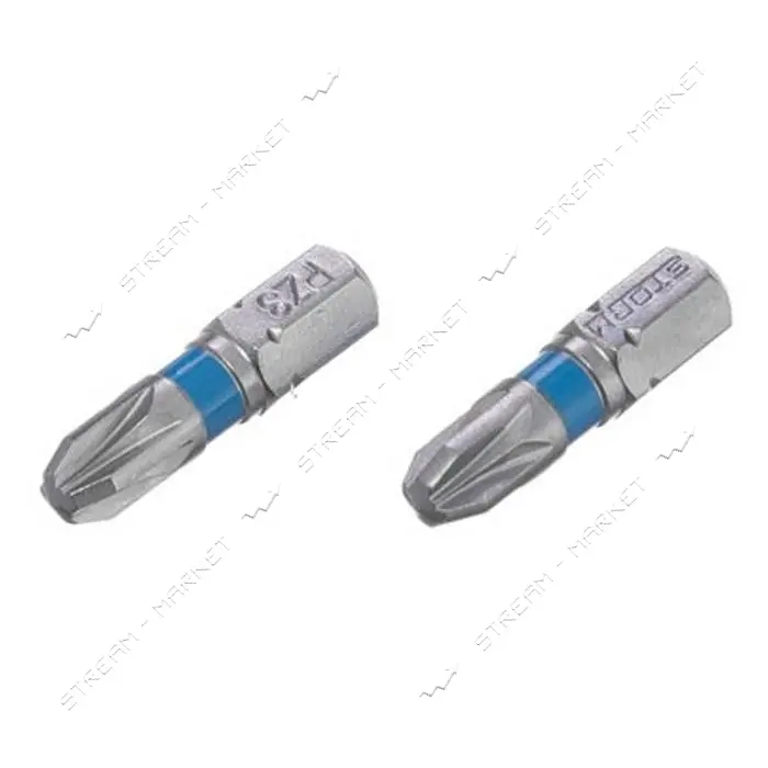 Комплект отверточных насадок Intertool VT-0222 PZ3 1/4"x25мм S2 2шт STORM                           