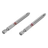 Комплект отверточных насадок Intertool VT-0223 PH2 1/4"x70мм S2 2шт STORM                           