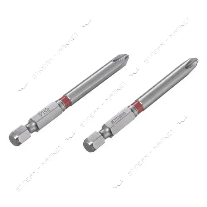 Комплект отверточных насадок Intertool VT-0223 PH2 1/4"x70мм S2 2шт STORM                           