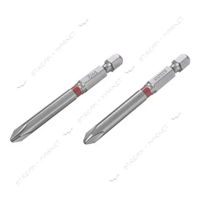 Комплект отверточных насадок Intertool VT-0223 PH2 1/4"x70мм S2 2шт STORM                           