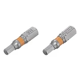 Комплект отверточных насадок Intertool VT-0227 Hex H4.0 1/4"x25мм S2 2шт STORM