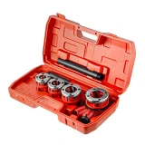 Набор плашек Intertool SD-8004 для нарезки резьбы 1/2" 3/4" 1" 1 1/4" 4шт