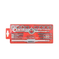 Набор плашек и метчиков Intertool M3-M12 SD-8020 20шт                                               