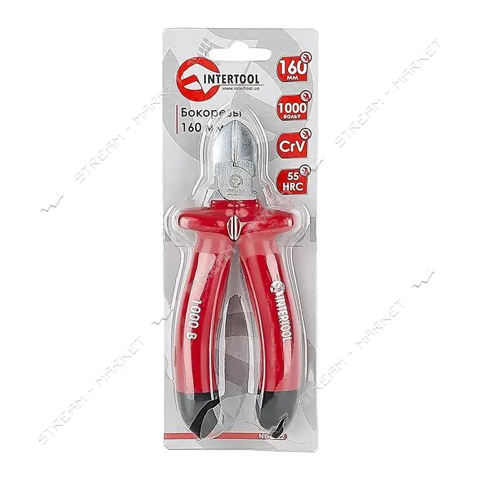 Бокорезы Intertool NT-0322 160мм CrV 1000В                                                          