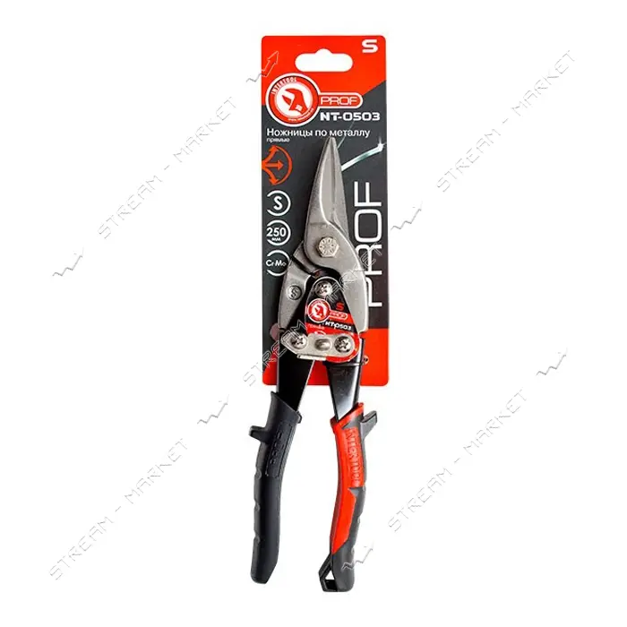 Ножницы по металлу Intertool NT-0503 прямые 250мм