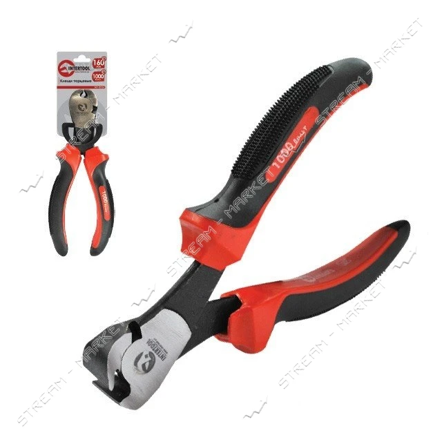 Клещи торцевые Intertool NT-0236 160мм с изолированными рукоятками                                  