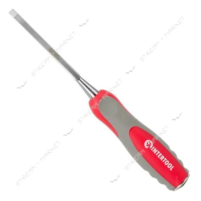 Стамеска Intertool HT-3506 6мм Cr-V двухкомпонентная рукоятка