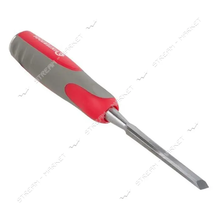 Стамеска Intertool HT-3510 10мм Cr-V двухкомпонентная рукоятка                                      