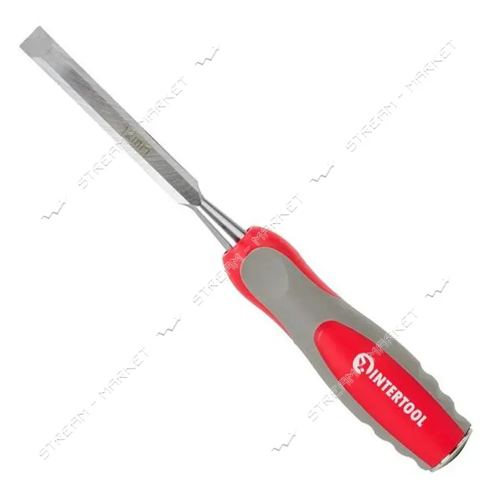 Стамеска Intertool HT-3512 12мм Cr-V двухкомпонентная рукоятка
