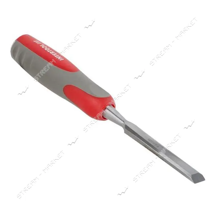 Стамеска Intertool HT-3514 14мм Cr-V двухкомпонентная рукоятка                                      