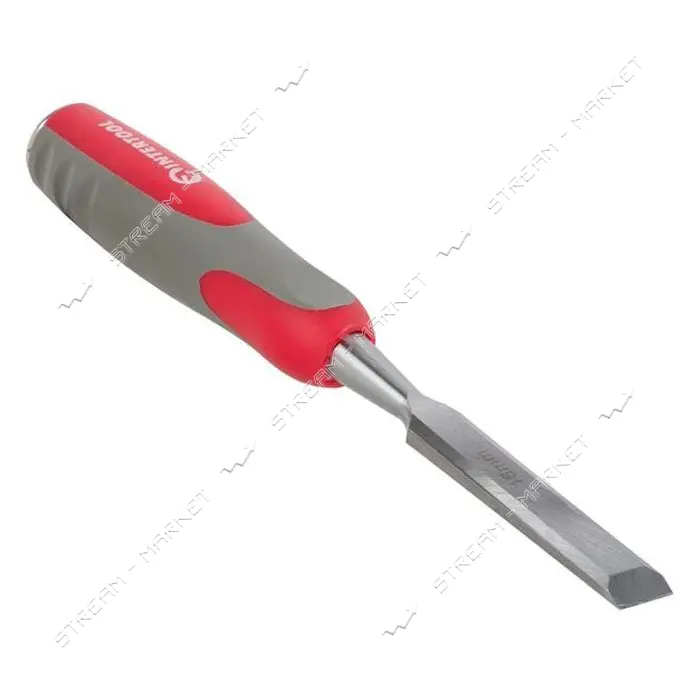 Стамеска Intertool HT-3518 18мм Cr-V двухкомпонентная рукоятка                                      