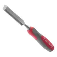 Стамеска Intertool HT-3522 22мм Cr-V двухкомпонентная рукоятка                                      