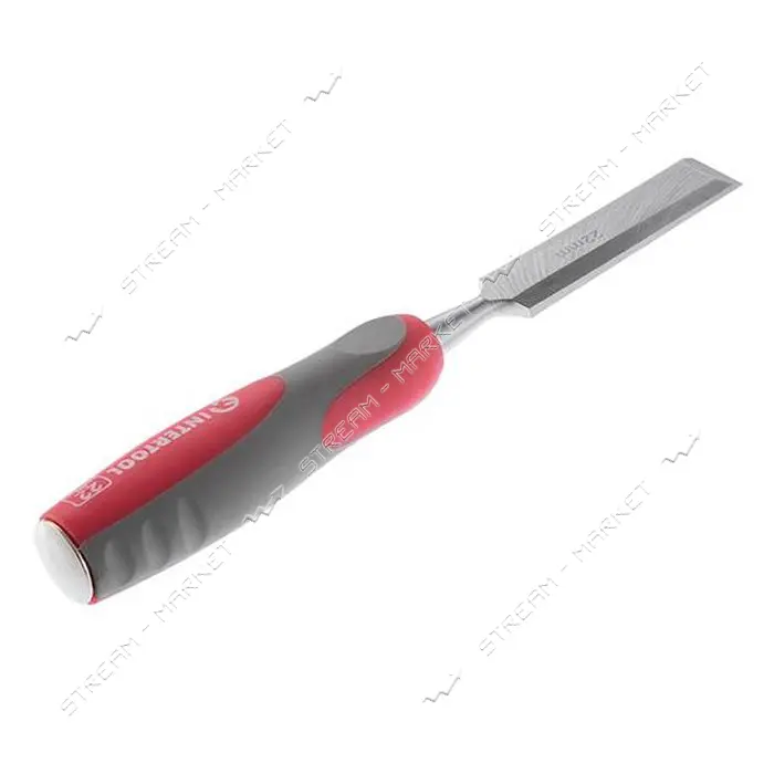 Стамеска Intertool HT-3522 22мм Cr-V двухкомпонентная рукоятка