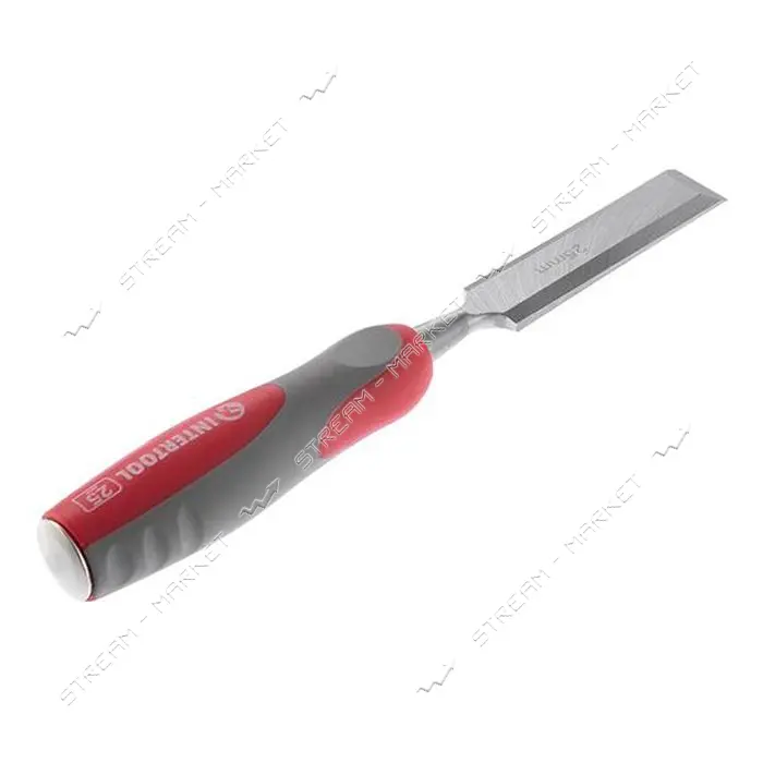 Стамеска Intertool HT-3525 25мм Cr-V двухкомпонентная рукоятка