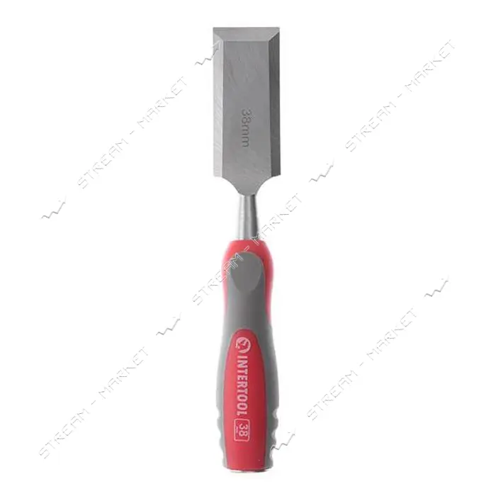 Стамеска Intertool HT-3538 38мм Cr-V двухкомпонентная рукоятка                                      