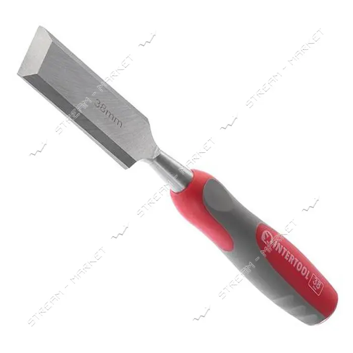 Стамеска Intertool HT-3538 38мм Cr-V двухкомпонентная рукоятка                                      