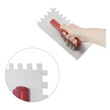 Затирка Intertool KT-0008 из оцинкованной стали 280х130мм 12х12мм
