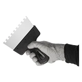 Шпатель Intertool KT-2158 из нержавеющей стали 150мм с зубом 8x8мм