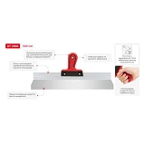 Шпатель Intertool KT-2650 Профи из нержавеющей стали 500мм