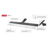 Шпатель из нержавеющей стали Intertool KT-2600 600мм