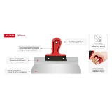 Шпатель из нержавеющей стали Intertool KT-2630 Профи 300мм