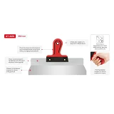 Шпатель из нержавеющей стали Intertool KT-2635 Профи 350мм