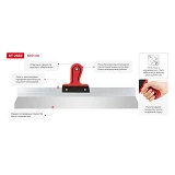 Шпатель из нержавеющей стали Intertool KT-2660 Профи 600мм