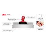 Шпатель из нержавеющей стали Intertool KT-2640 Профи 400мм