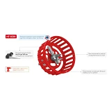 Циркуль под дрель Intertool HT-0339 для резки плитки 20-100мм с защитной решеткой опорой