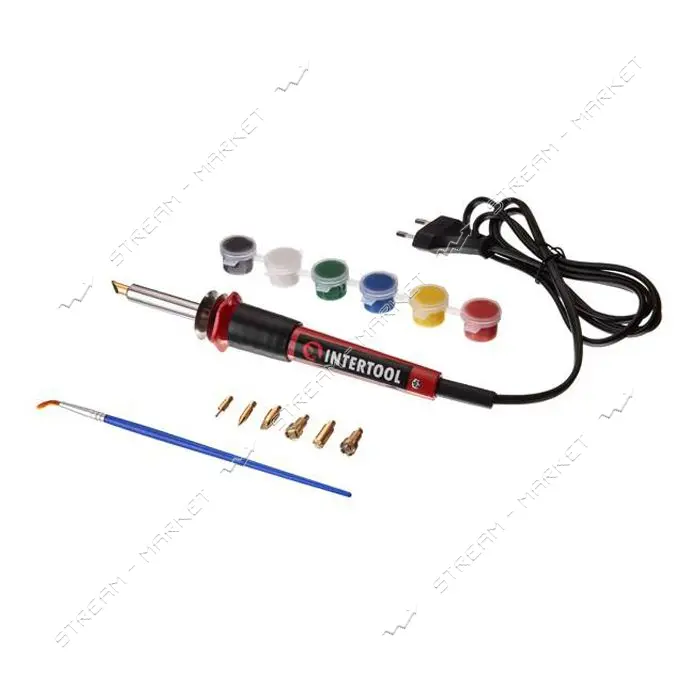 Набор для выжигания Intertool RT-2040 230В 30Вт 7 насадок                                           
