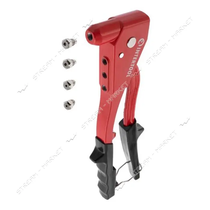 Заклепочный ручной пистолет Intertool RT-0010 цельностальной