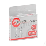 Скоба Intertool RT-0108 8мм ширина 11.3мм сечение 0.70мм 1000шт                                     