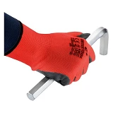 Перчатки вязаные Intertool SP-0112 покрытые нитрилом на ладони 10" серые