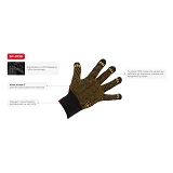 Перчатки Intertool SP-0138 трикотажные с точечным покрытием ПВХ черные