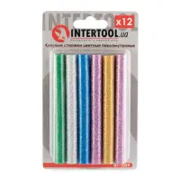 Комплект клеевых стержней Intertool RT-1029 11.2х100мм ассорти 12шт                                 
