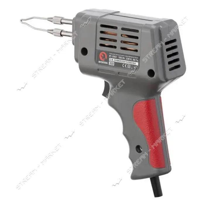 Паяльник импульсный Intertool RT-2001 с трансформатором 100Вт 230В                                  
