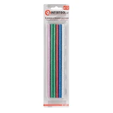 Комплект клеевых стержней Intertool RT-1034 7.4x200мм ассорти 12шт                                  