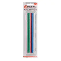 Комплект клеевых стержней Intertool RT-1034 7.4x200мм ассорти 12шт                                  