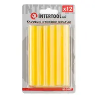 Комплект клеевых стержней Intertool RT-1049 11.2x100мм желтые 12шт                                  