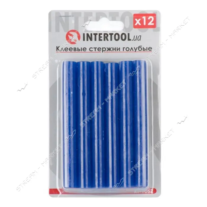 Комплект клеевых стержней Intertool RT-1052 11.2x100мм голубые 12шт