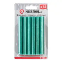 Комплект клеевых стержней Intertool RT-1056 11.2x100мм зеленые 12шт                                 