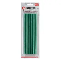 Комплект клеевых стержней Intertool RT-1057 11.2x200мм зеленые 12шт                                 