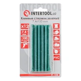 Комплект клеевых стержней Intertool RT-1058 7.4x100мм зеленые 12шт