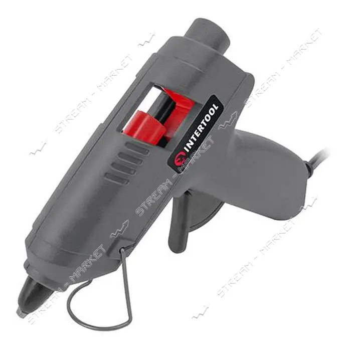 Пистолет клеевой Intertool RT-1009 10Вт 230В под стержни 7-8мм 6-10г/мин                            