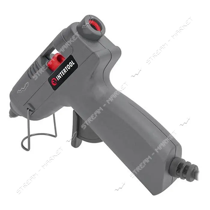 Пистолет клеевой Intertool RT-1009 10Вт 230В под стержни 7-8мм 6-10г/мин                            