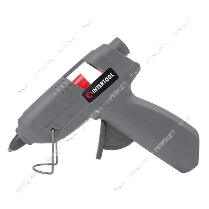 Пистолет клеевой Intertool RT-1009 10Вт 230В под стержни 7-8мм 6-10г/мин                            
